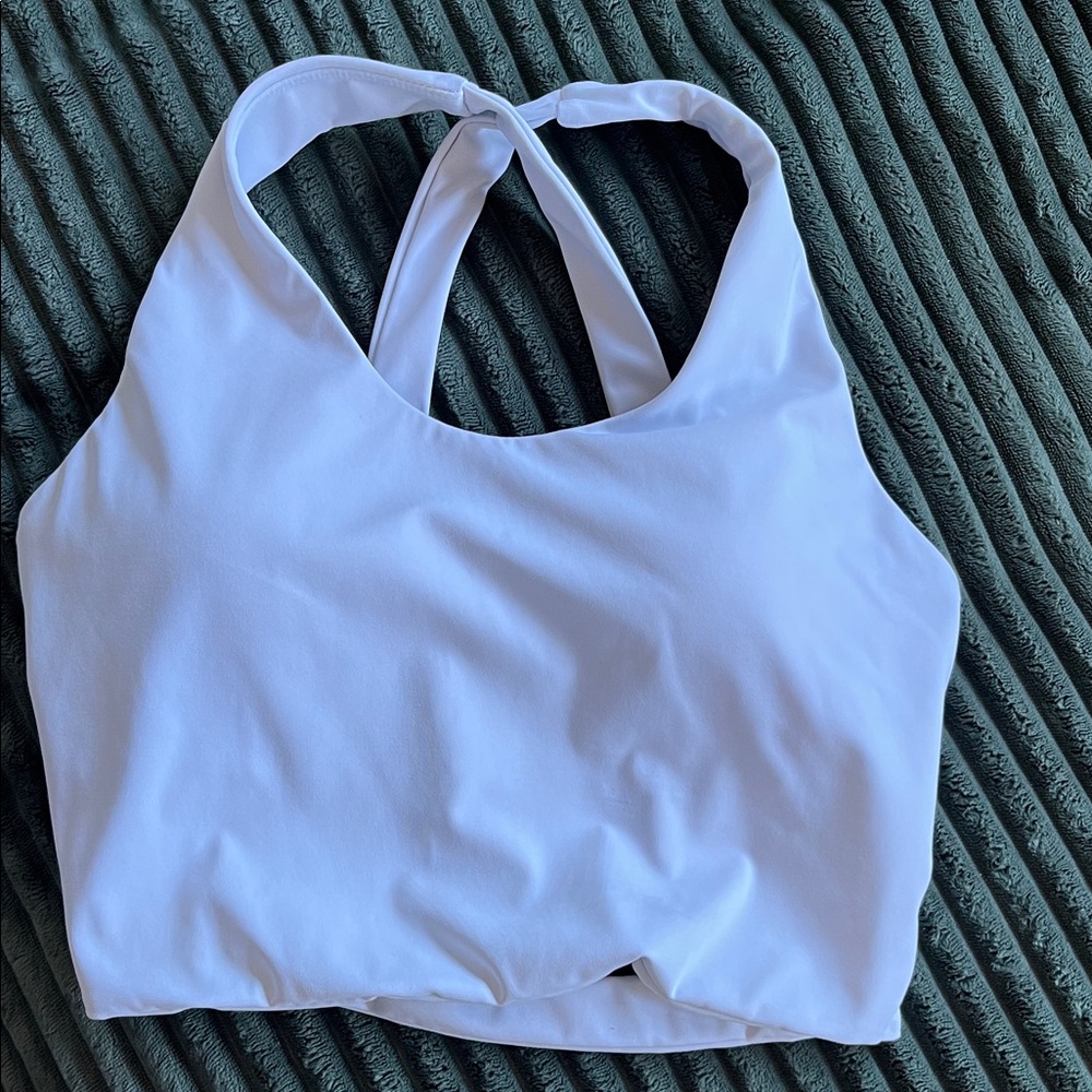 Women's White Halter Bralette